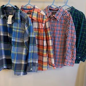 4 size 6 OshKosh button down shirts